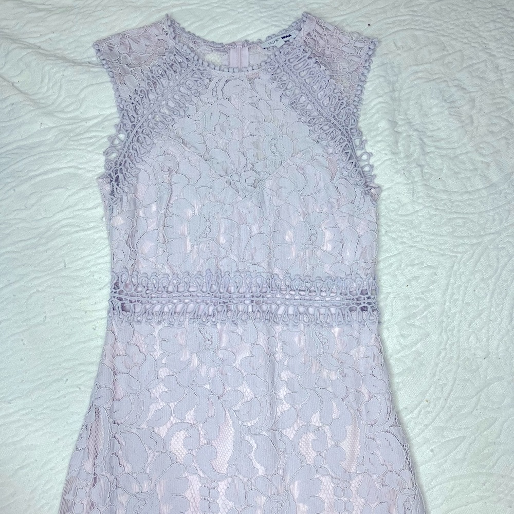 Casual purple mini dress